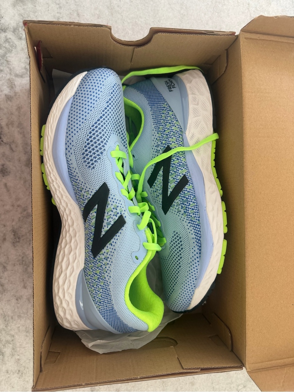 New Balance Red Shoe Box with White Label